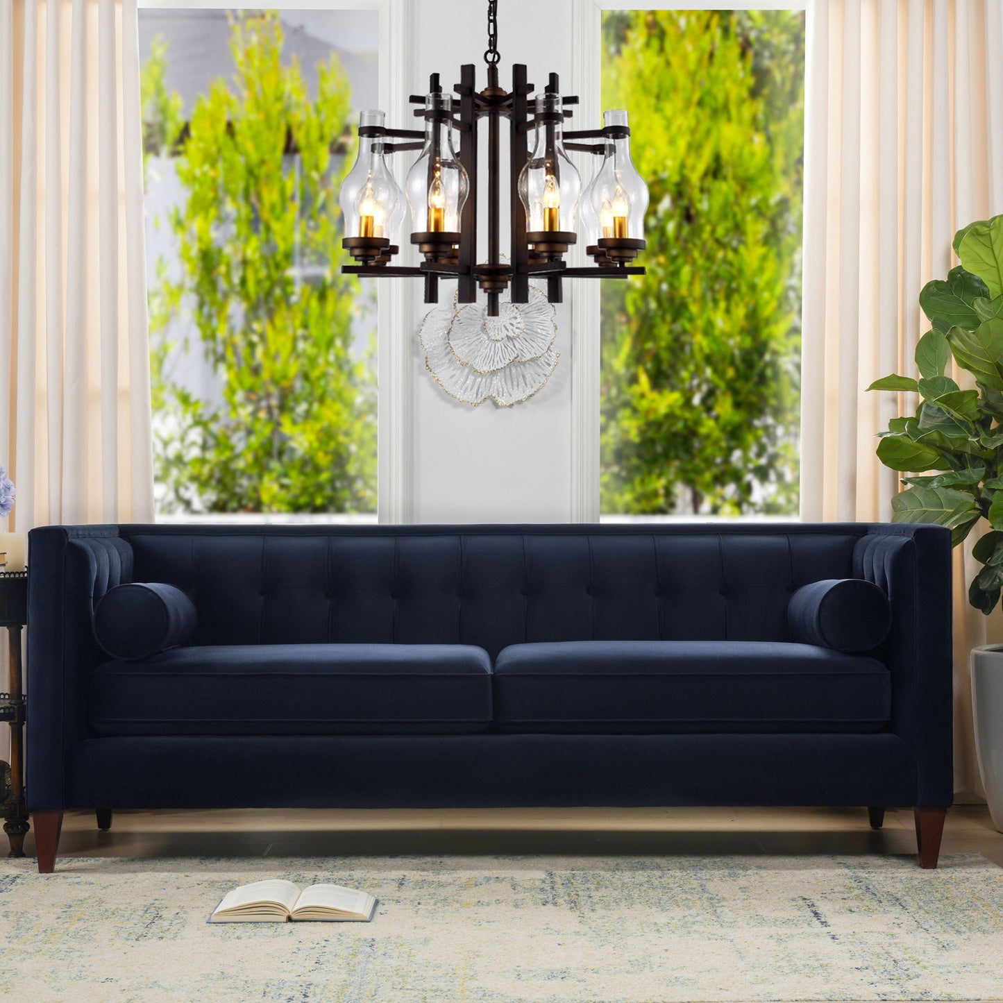 Jack - Modern Tuxedo Tufted Sofa Jennifer Taylor Home