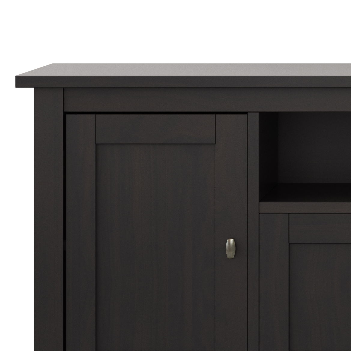 Warm Shaker - TV Media Stand - Hickory Brown Simpli-Home