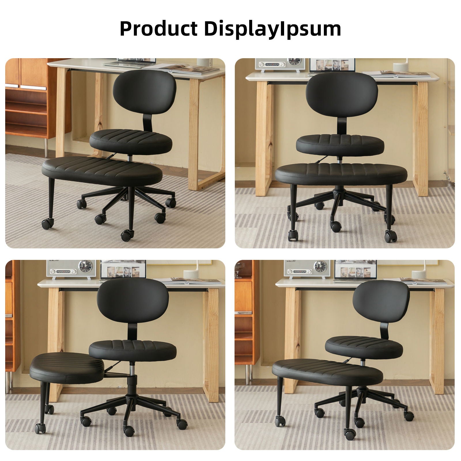 Ergonomic Cross Legged Office Chair With Back Support Home Essentials