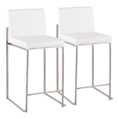 Fuji - Contemporary High Back Counter Stool, Functional Design Lumi Source