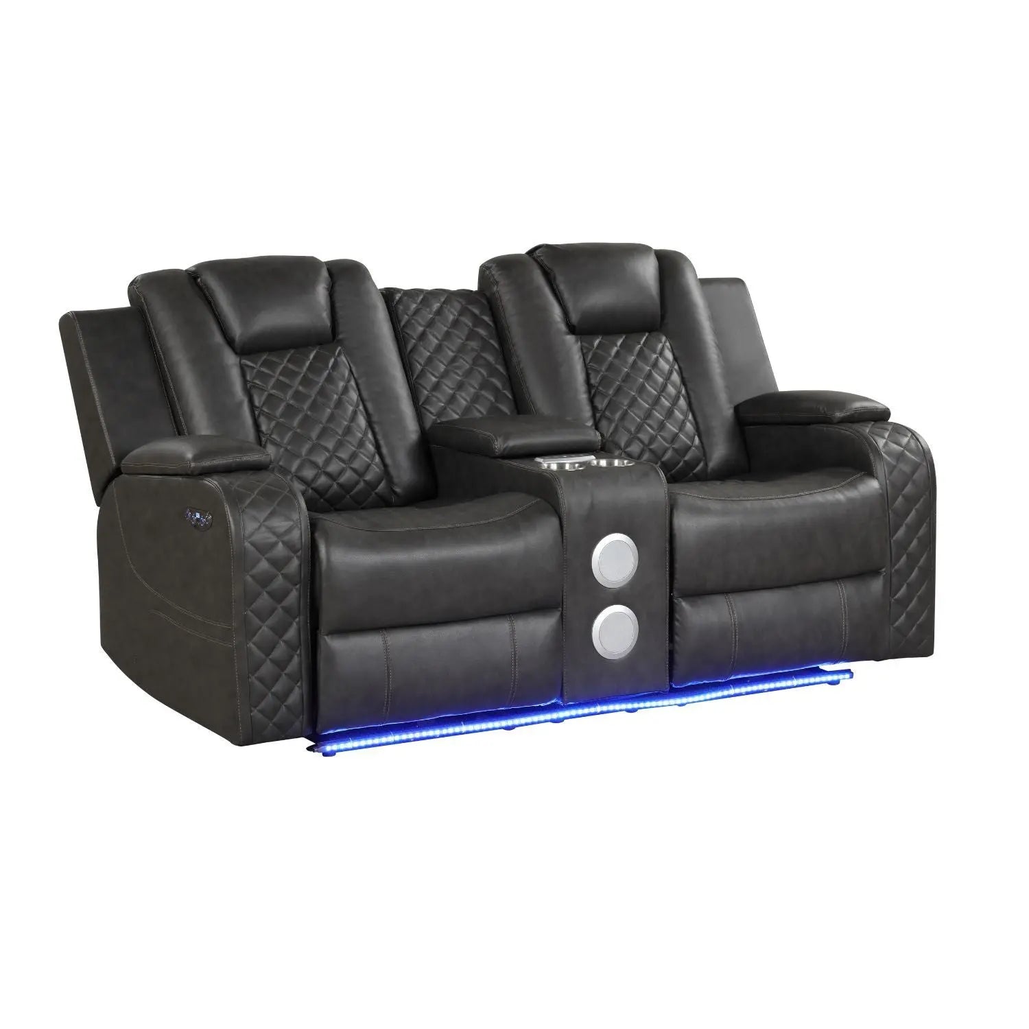 Benz - Power Reclining Loveseat & LED Lighting And Built In USB Matrix Furniture Group