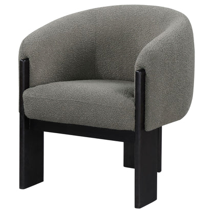 Maciel - Upholstered Barrel Back Accent Chair - Mushroom Furniture Max