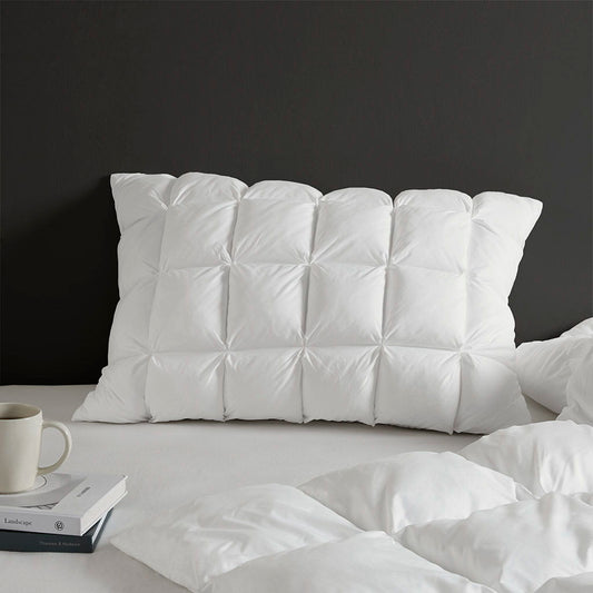 Stay Puffed - Overfilled King Pillow Protector Single Piece - White Madison Park