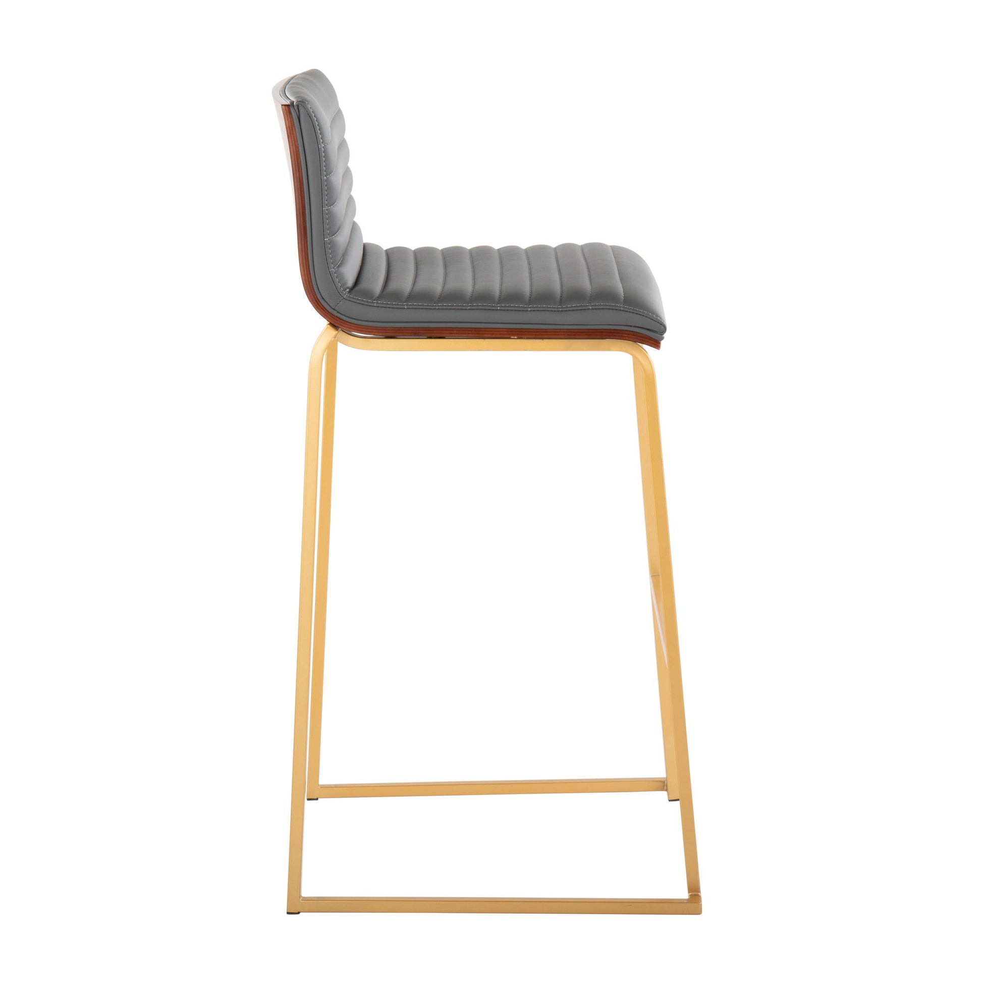 Mason Mara - Contemporary Versatile Desig Fixed Height Barstool (Set of 2) Lumi Source