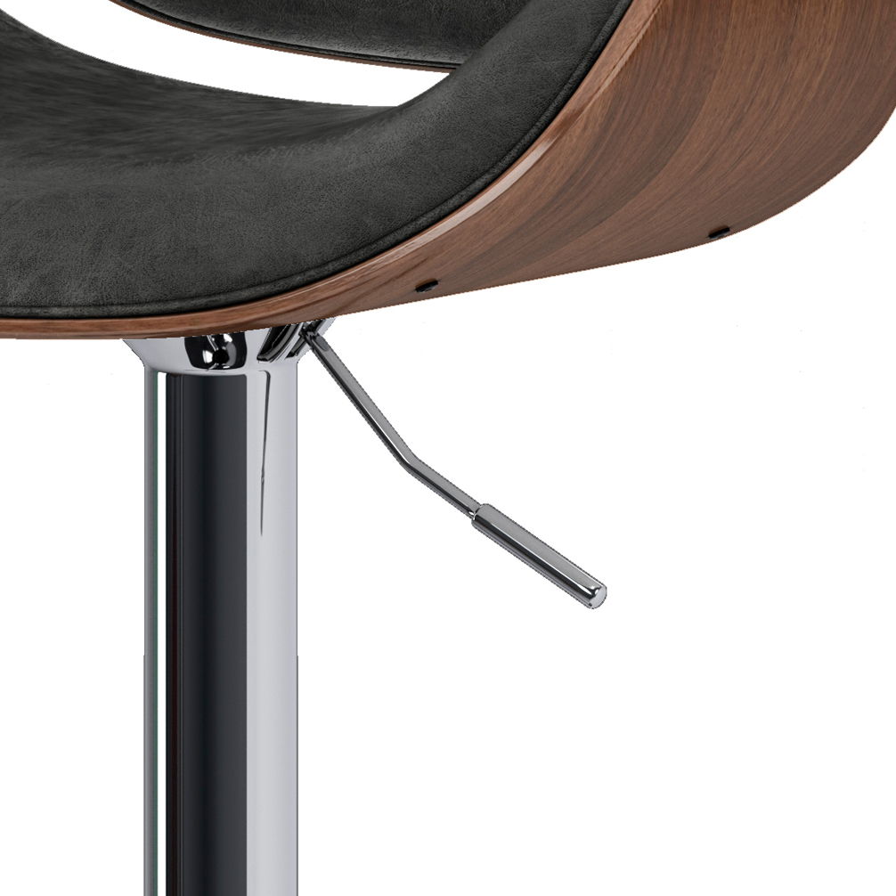 Marana - Multifunctional Handcrafted Bentwood Adjustable Swivel Bar Stool Simpli-Home