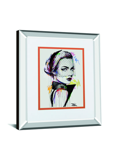 Virginia By Loui Jover Mirrored Frame - White