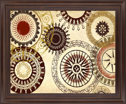 Sunburst Medallion - 28" x 34" Framed Wall Art Classy Art