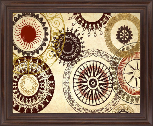 Sunburst Medallion - 28" x 34" Framed Wall Art Classy Art