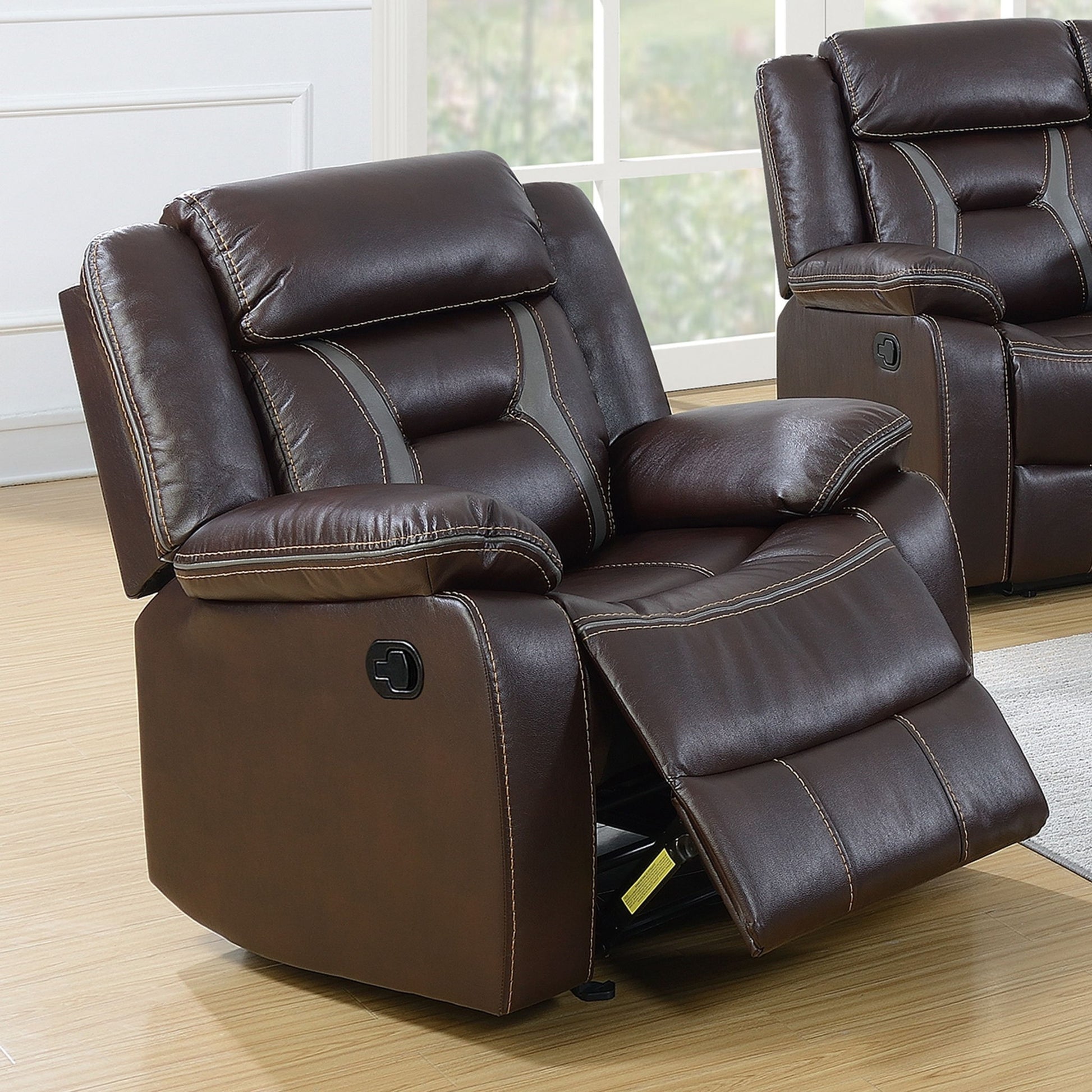 Modern Recliner With Pillow Arms And Headrest Home Essentials