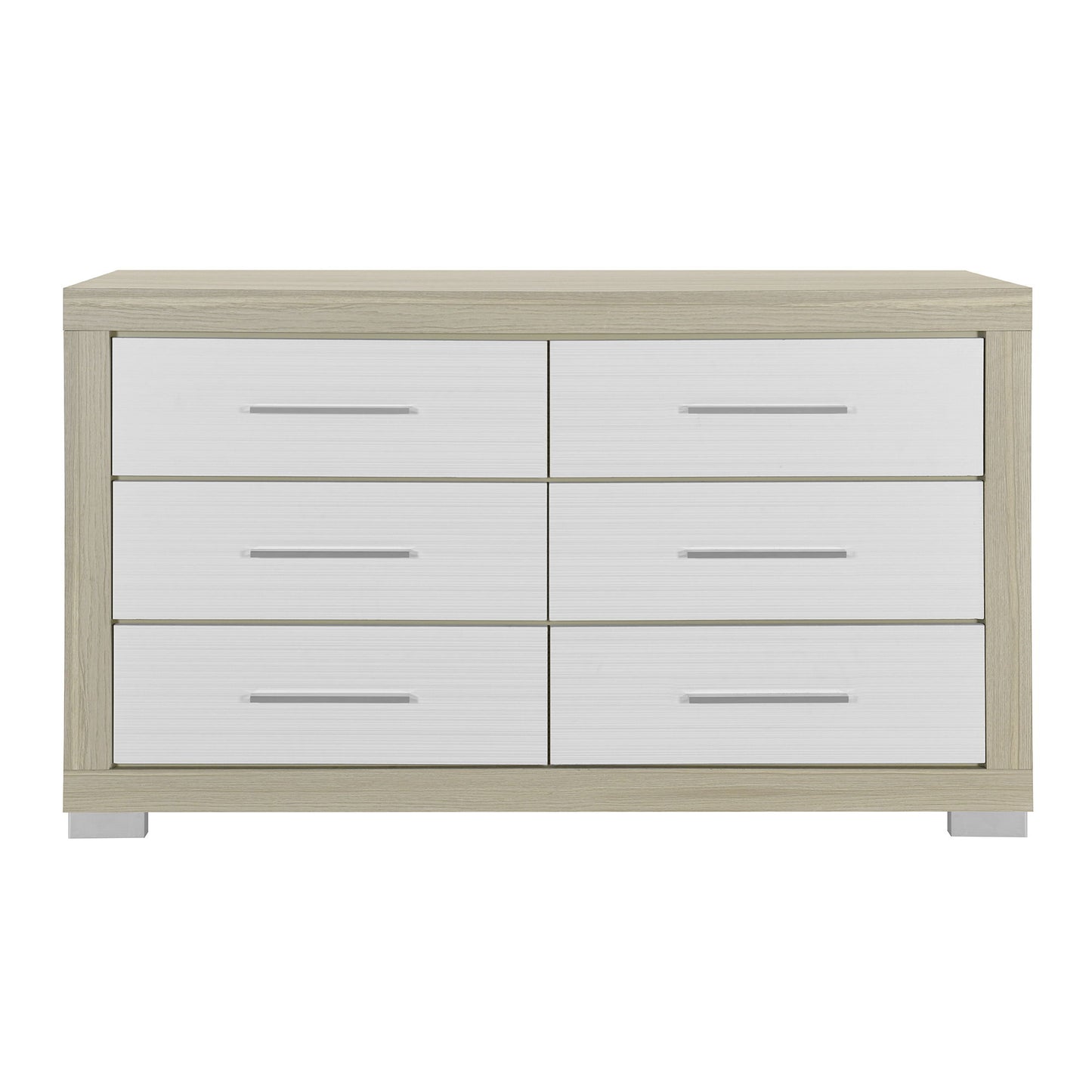 Elsa - 2 Toned And Dresser With Bar Handle And Construction Global Furniture USA