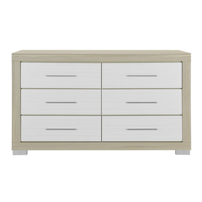 Elsa - 2 Toned And Dresser With Bar Handle And Construction Global Furniture USA