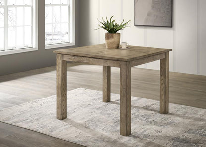 Cardova - Square Counter Height Dining Table - Vineyard Oak Coaster Fine Furniture