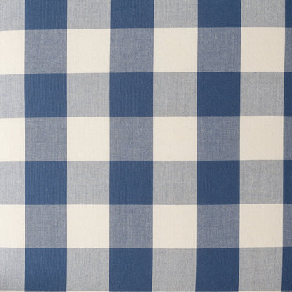 Buffalo Plaid Push Back Recliner Chair For Living Room - Blue / White Noble House