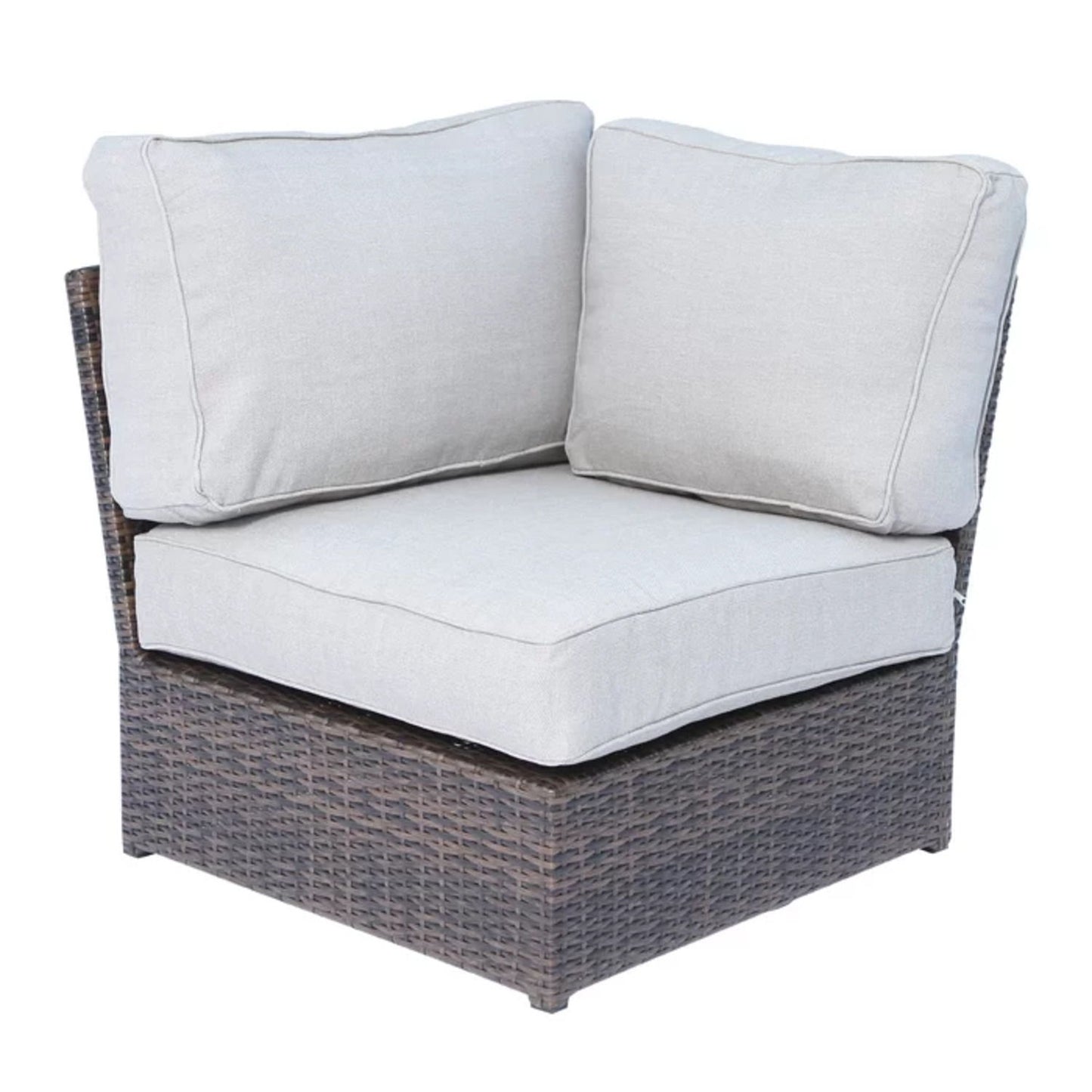 Shick - Corner Wedge Patio Chair With Cushions LSI Patio Furniture
