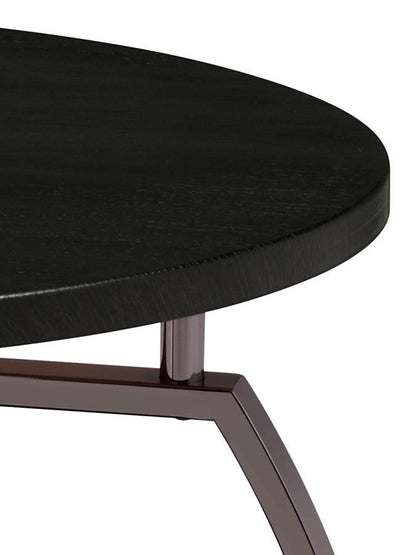Dacre - Round Engineered Wood Top Table CoasterEssence