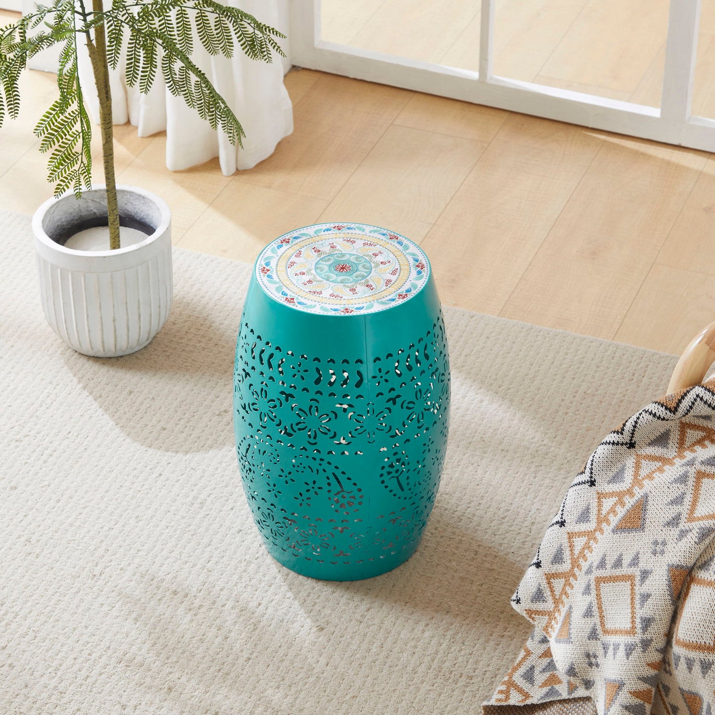 Lilac - Mosaic Side Table Noble House