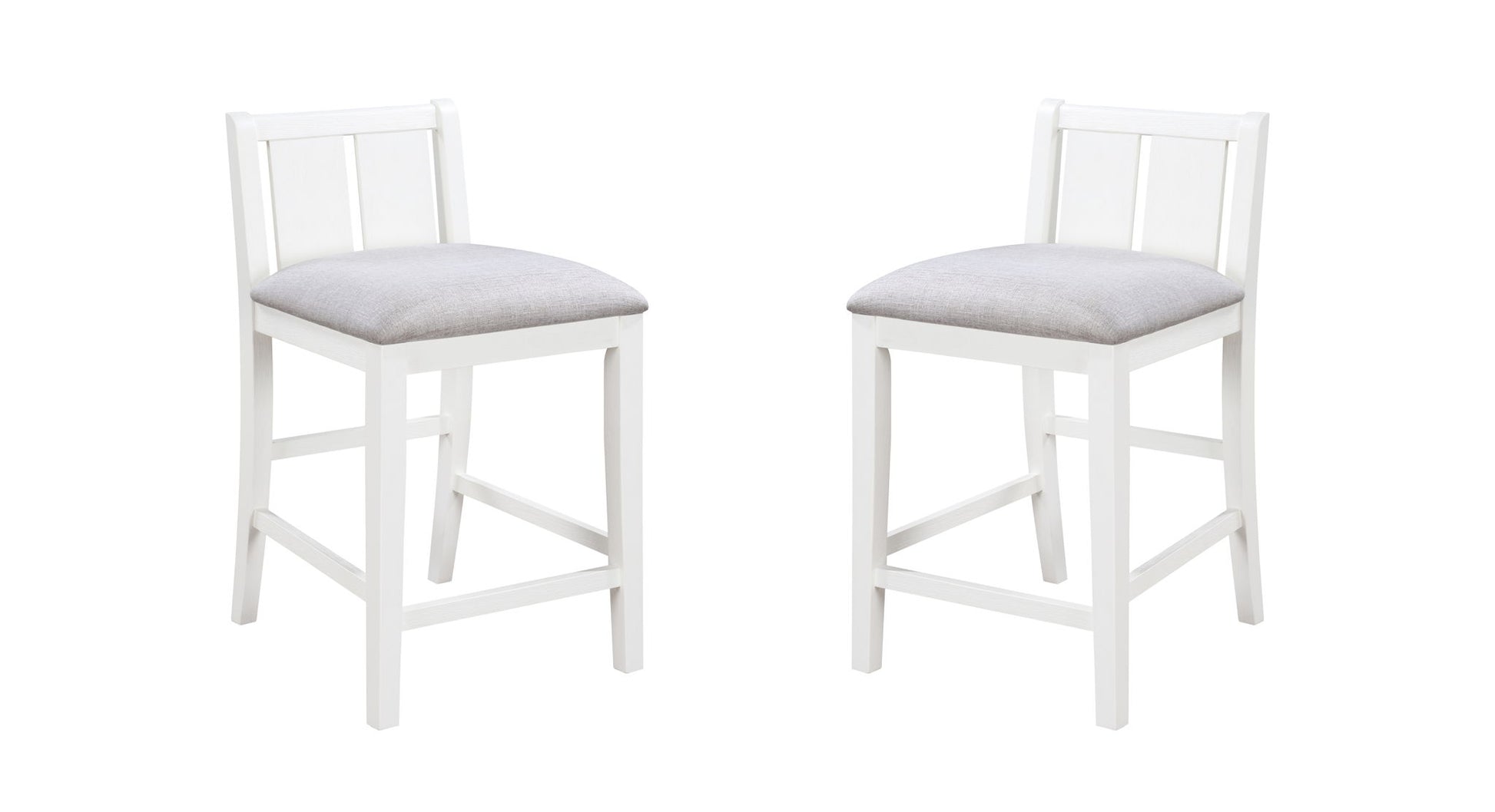 Graham - 3 Piece Small Space Counter Height Dining Table With Shelves And 2 Chairs (Set of 3) Lilola Home