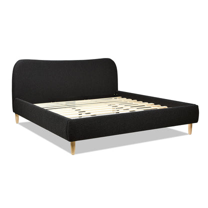 Roman - Curved Headboard Upholstered Platform Bed Jennifer Taylor Home