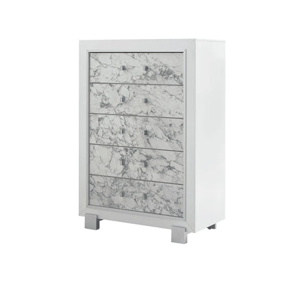 Skye - Marble Chest - White Global Furniture USA
