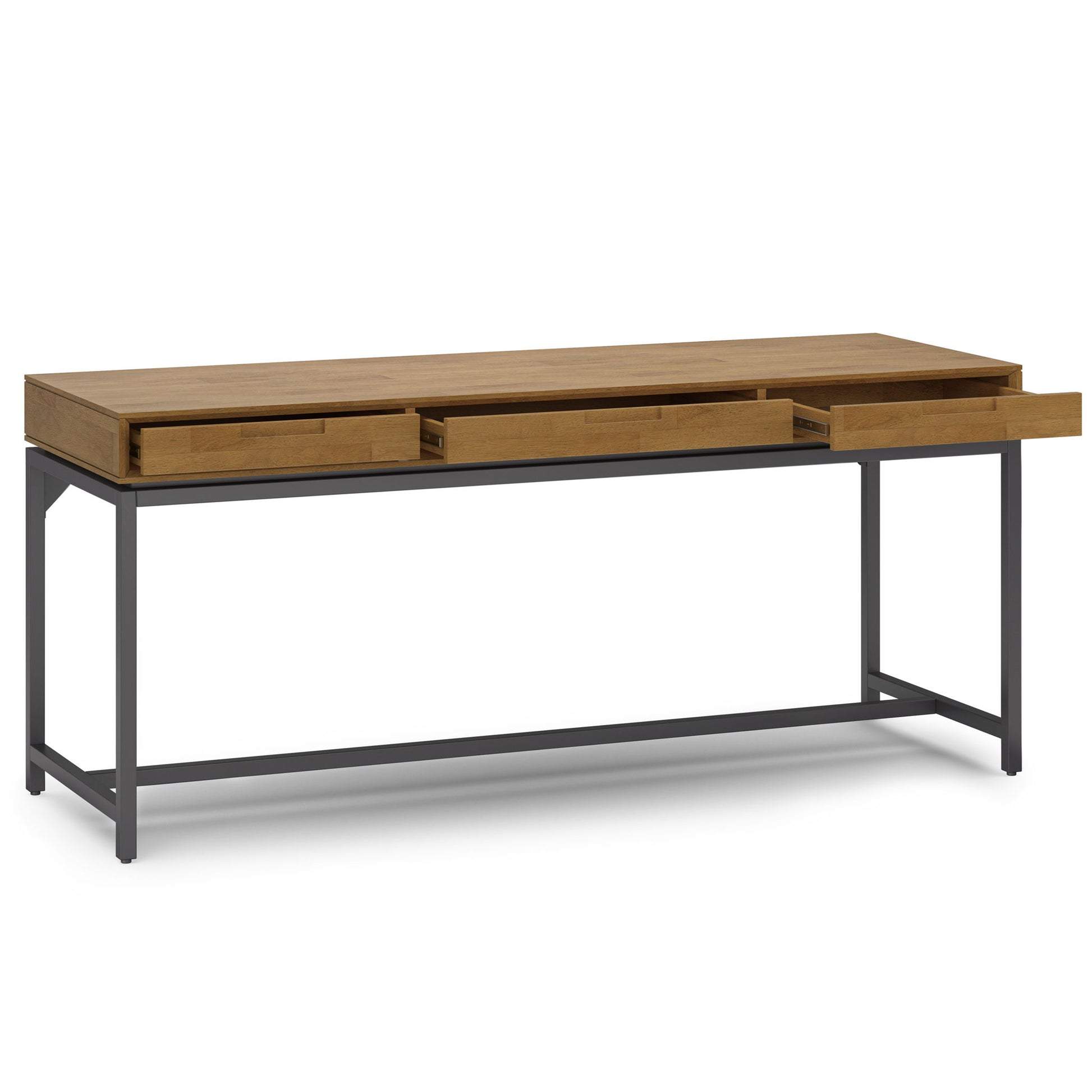 Banting - Mid Century Wide Desk, Handcrafted Simpli-Home
