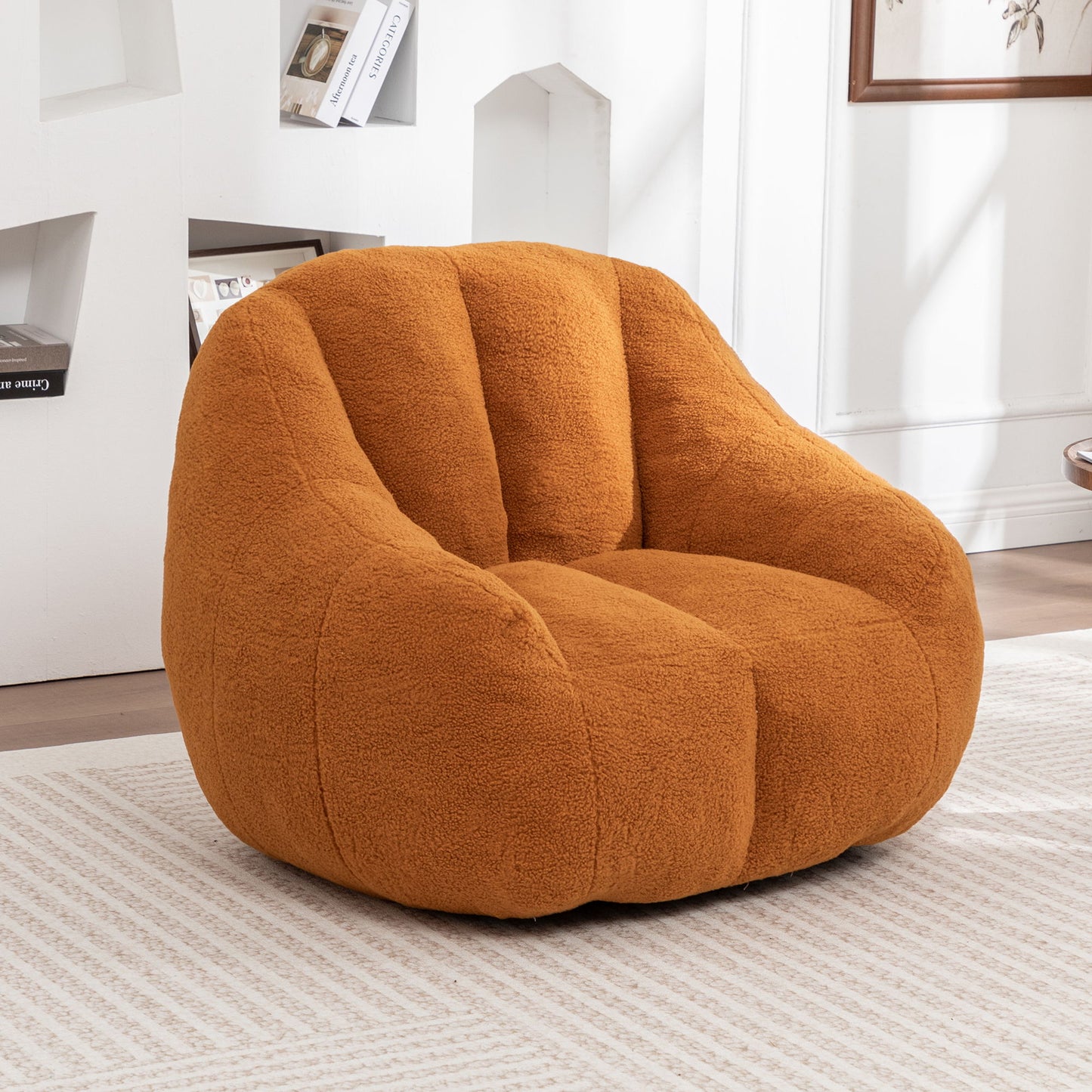 Comfy Bean Bag Chair With Memory Foam Filler, Tufted Soft Home Essentials