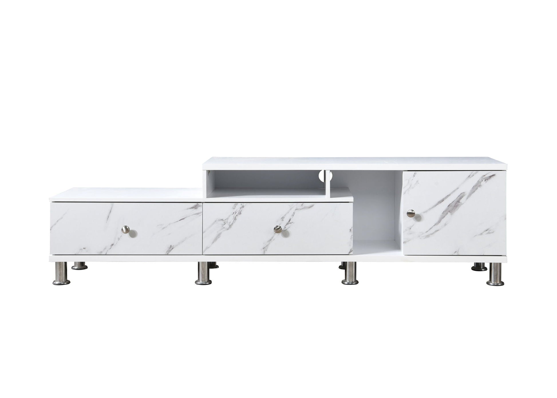 Tessa - TV Stand - White Crown Mark
