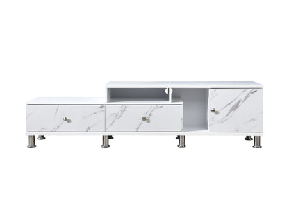 Tessa - TV Stand - White Crown Mark