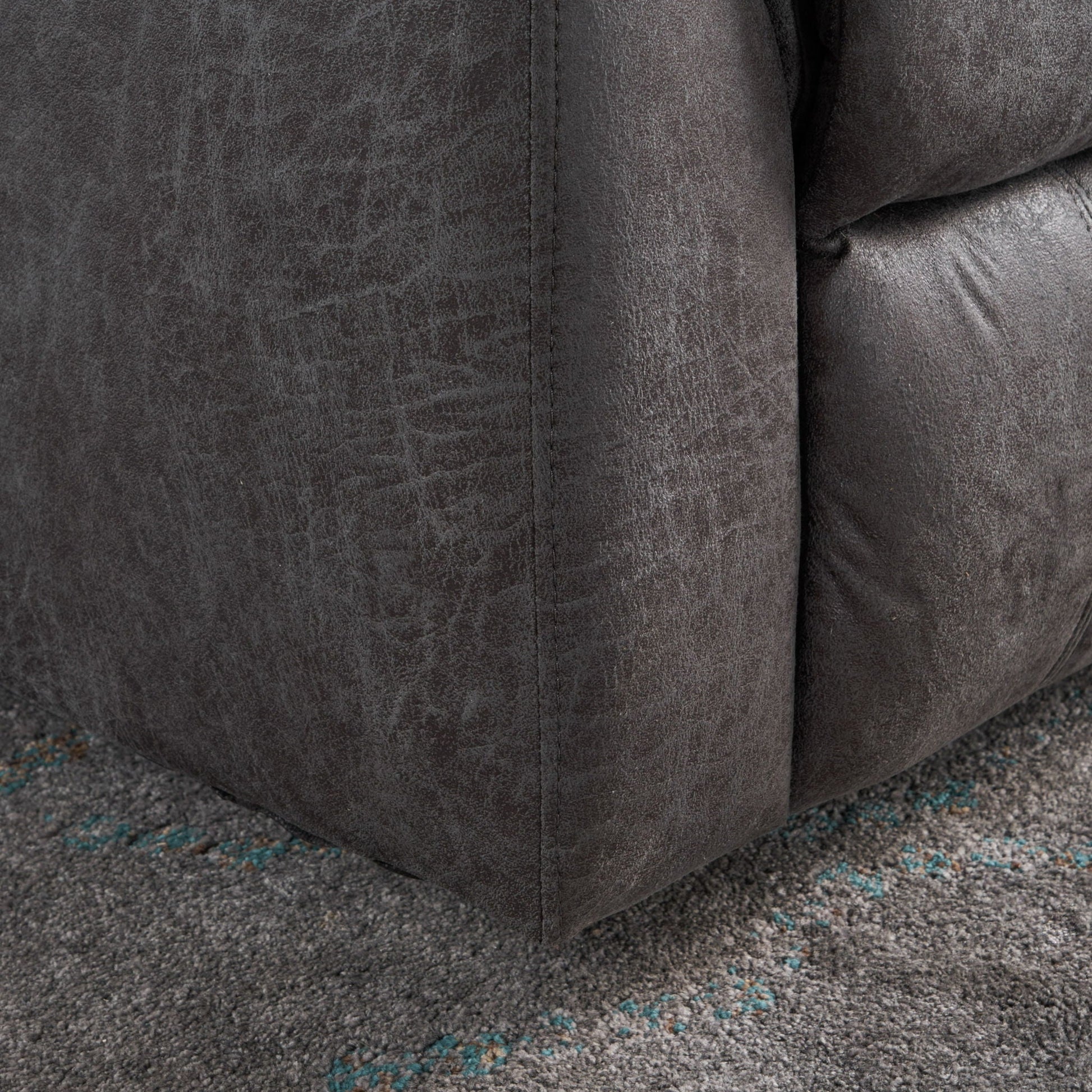 Contemporary Glider Recliner With Swivel Function Noble House