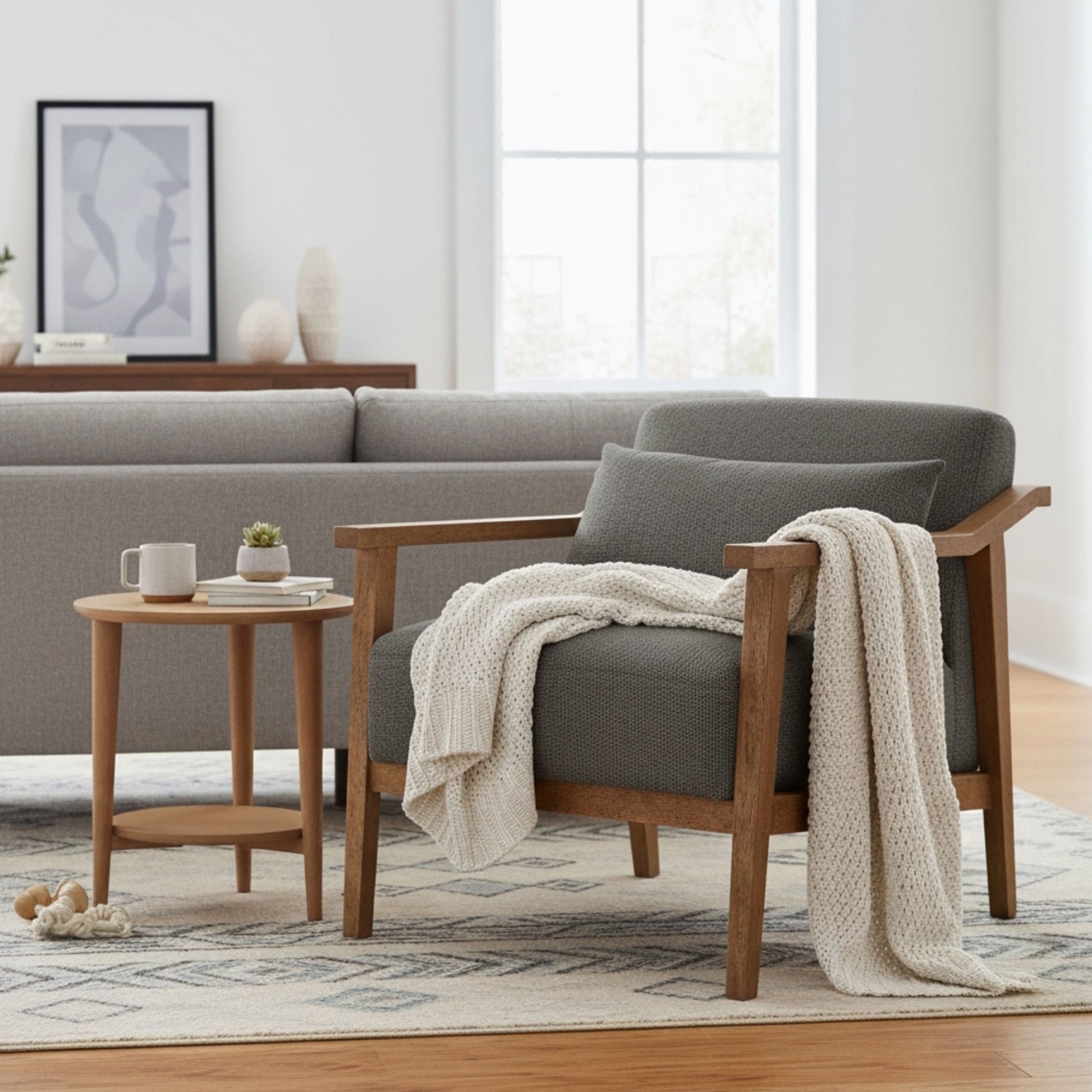 Reagan - Arm Accent Chair With Lumbar Pillow Ridgecrest Home