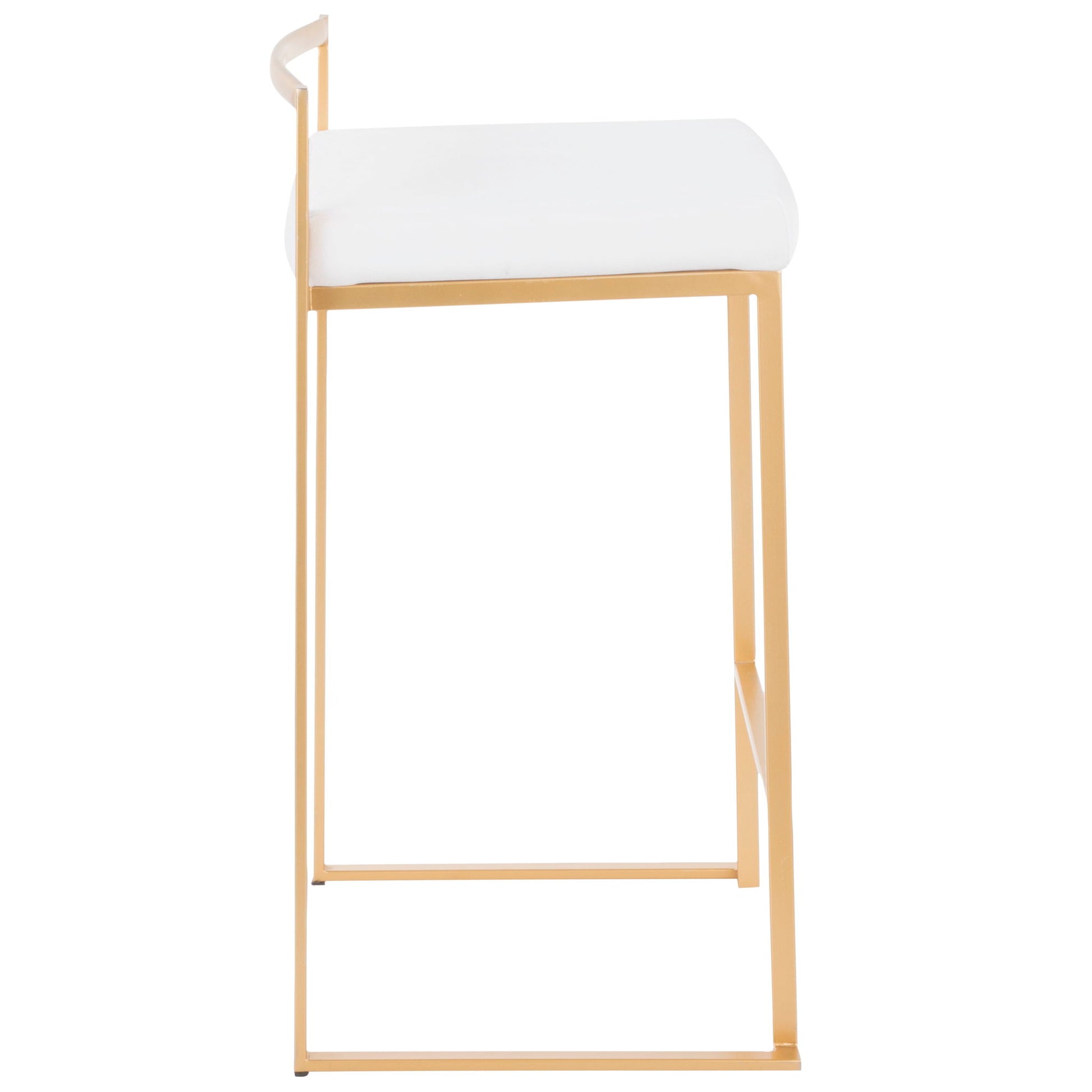 Fuji - Contemporary / Glam Design Counter Stool (Set of 2) Lumi Source