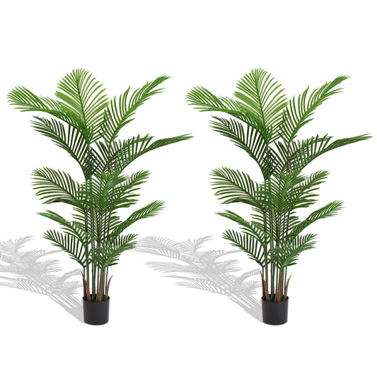 Simulate Plastic Flower Boxes With Leaves For Outdoor Home Decor (Set of 2) - Green Daily Nest