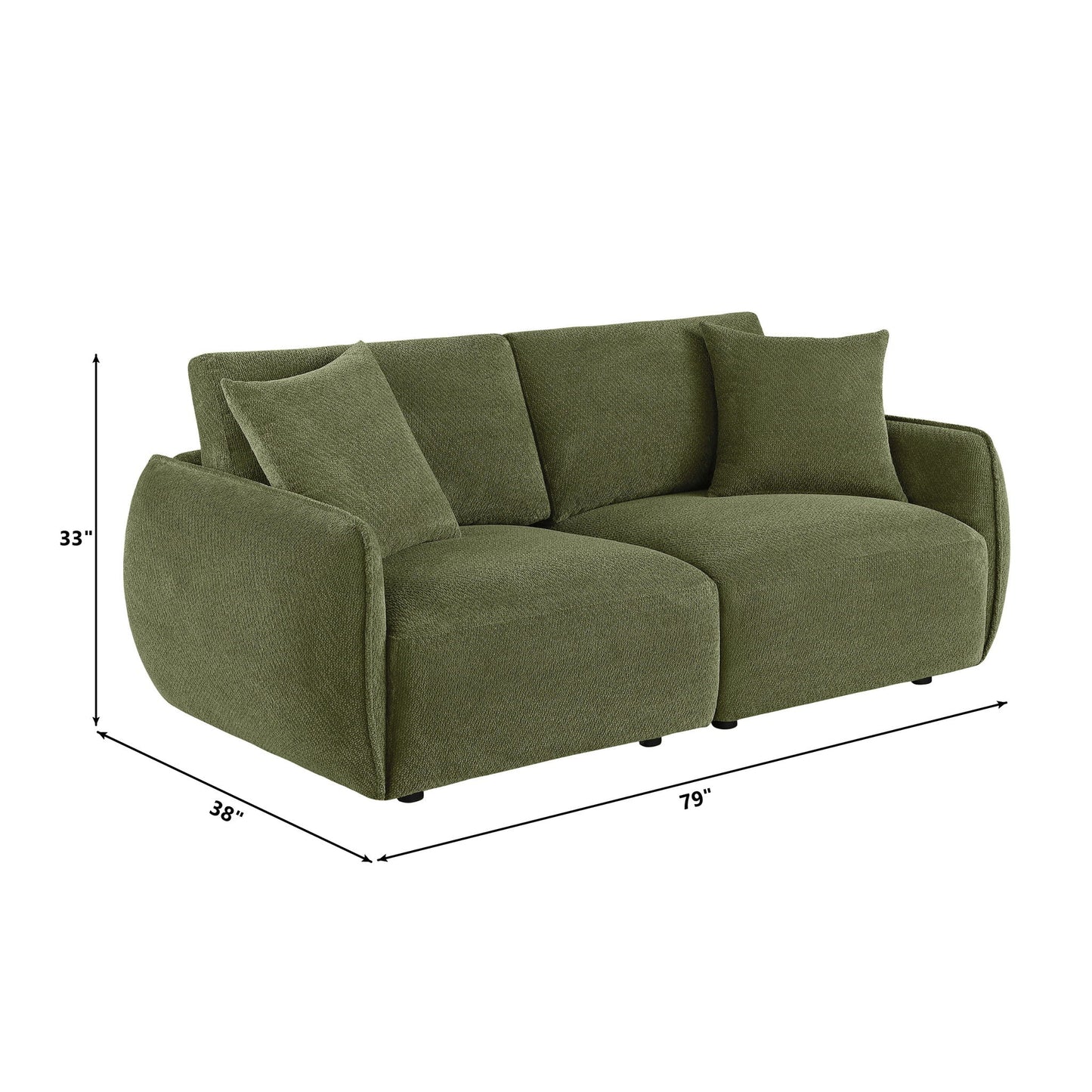 Logan - Modular Loveseat Furniture Max