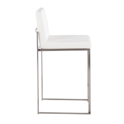 Fuji - Contemporary High Back Counter Stool, Functional Design Lumi Source