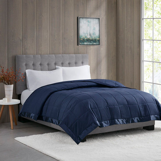 Windom - All Season Hypoallergenic Blanket With 3M Scotchgard - Navy