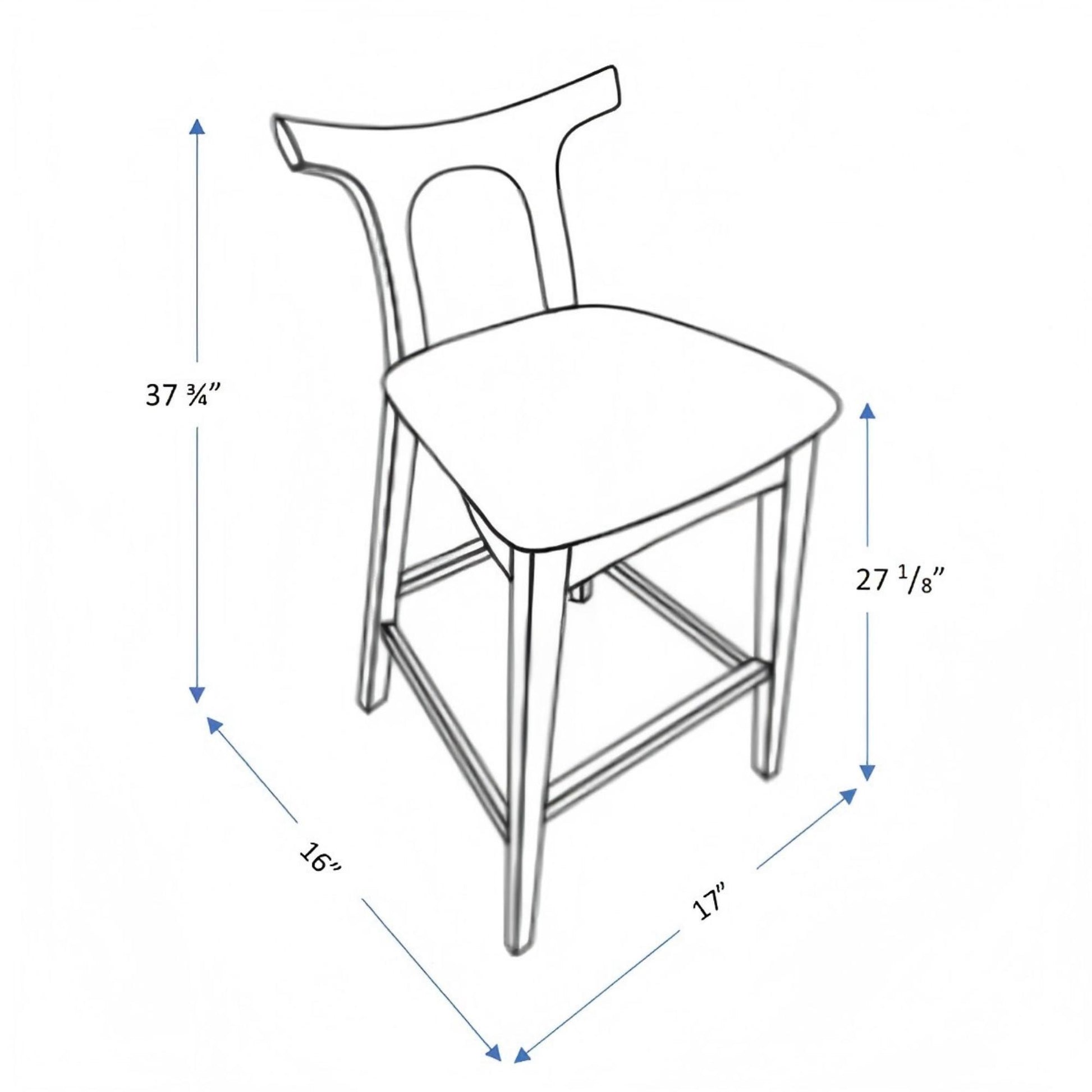 Hester - Upholstered, Square Bar Chair (Set of 2) Ashcroft Furniture