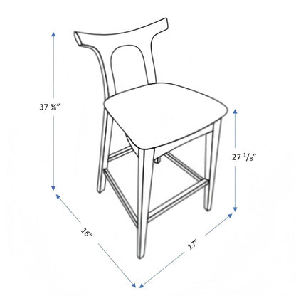 Hester - Upholstered, Square Bar Chair (Set of 2) Ashcroft Furniture