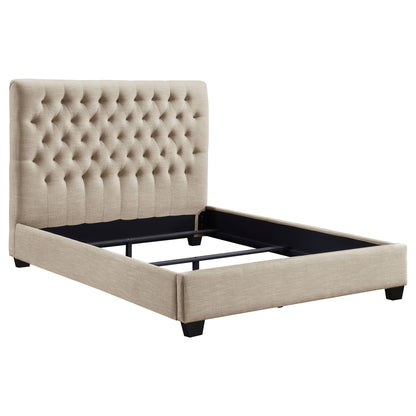 Saintes - Tufted Upholstered Wingback Bed Furniture Max