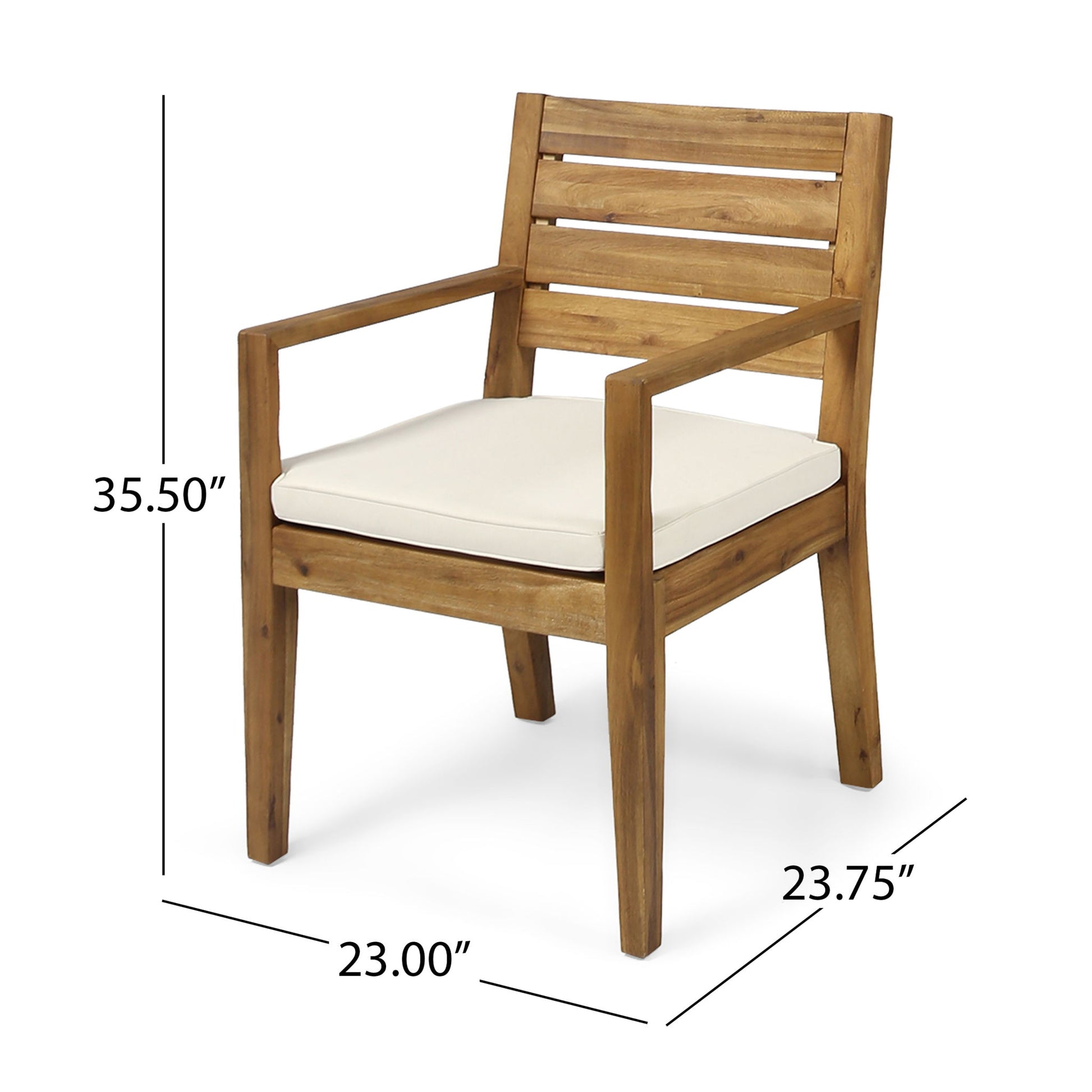 Outdoor Elegant Design Dining Chair (Set of 2) Noble House