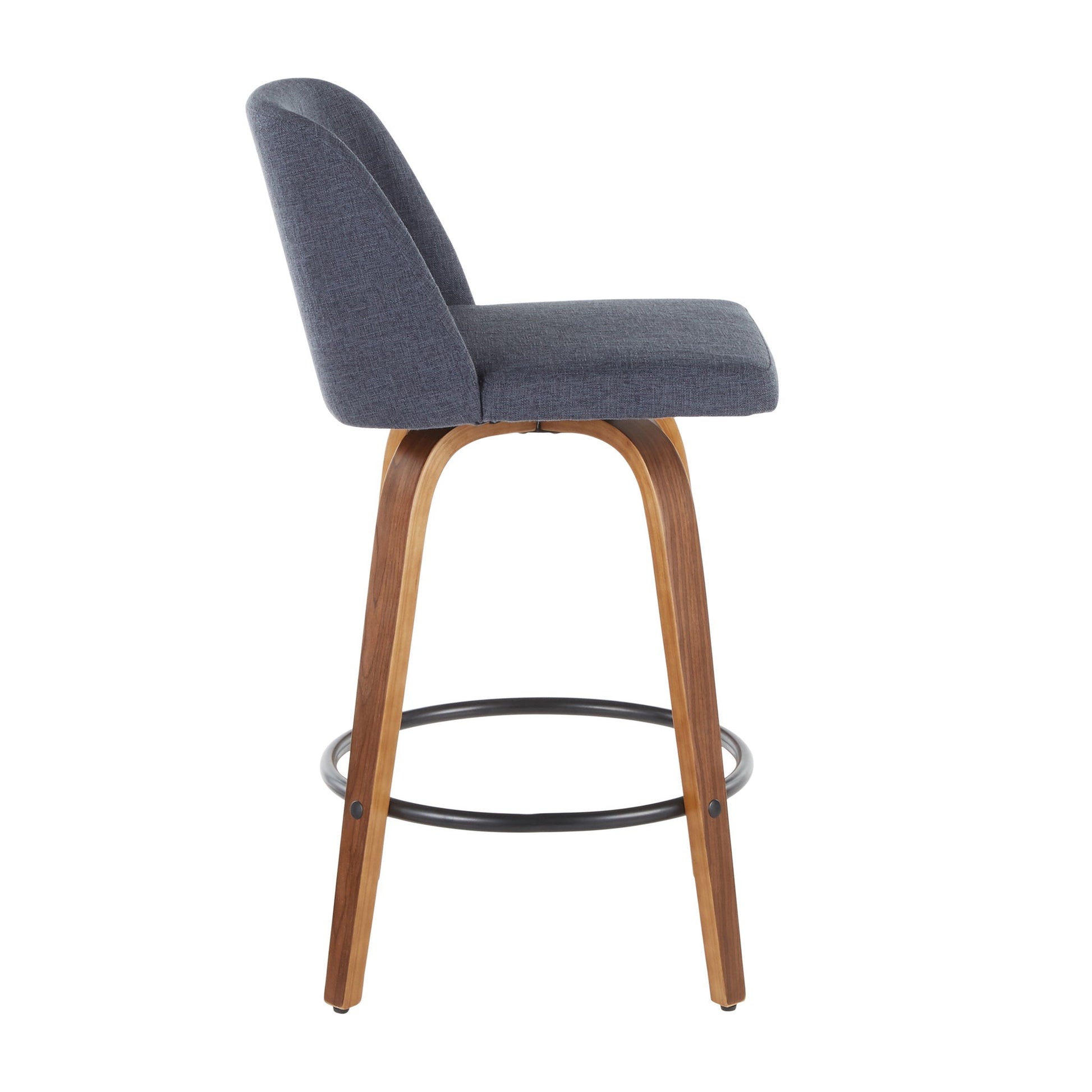 Toriano - Mid Century Modern, Counter Stool (Set of 2) Lumi Source