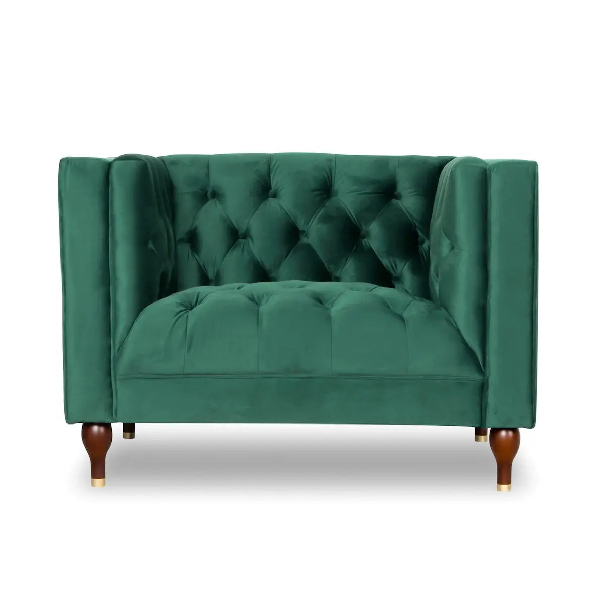 Evelyn - Mid-Century Modern Tufted Back Velvet Lounge Chair Ashcroft Furniture