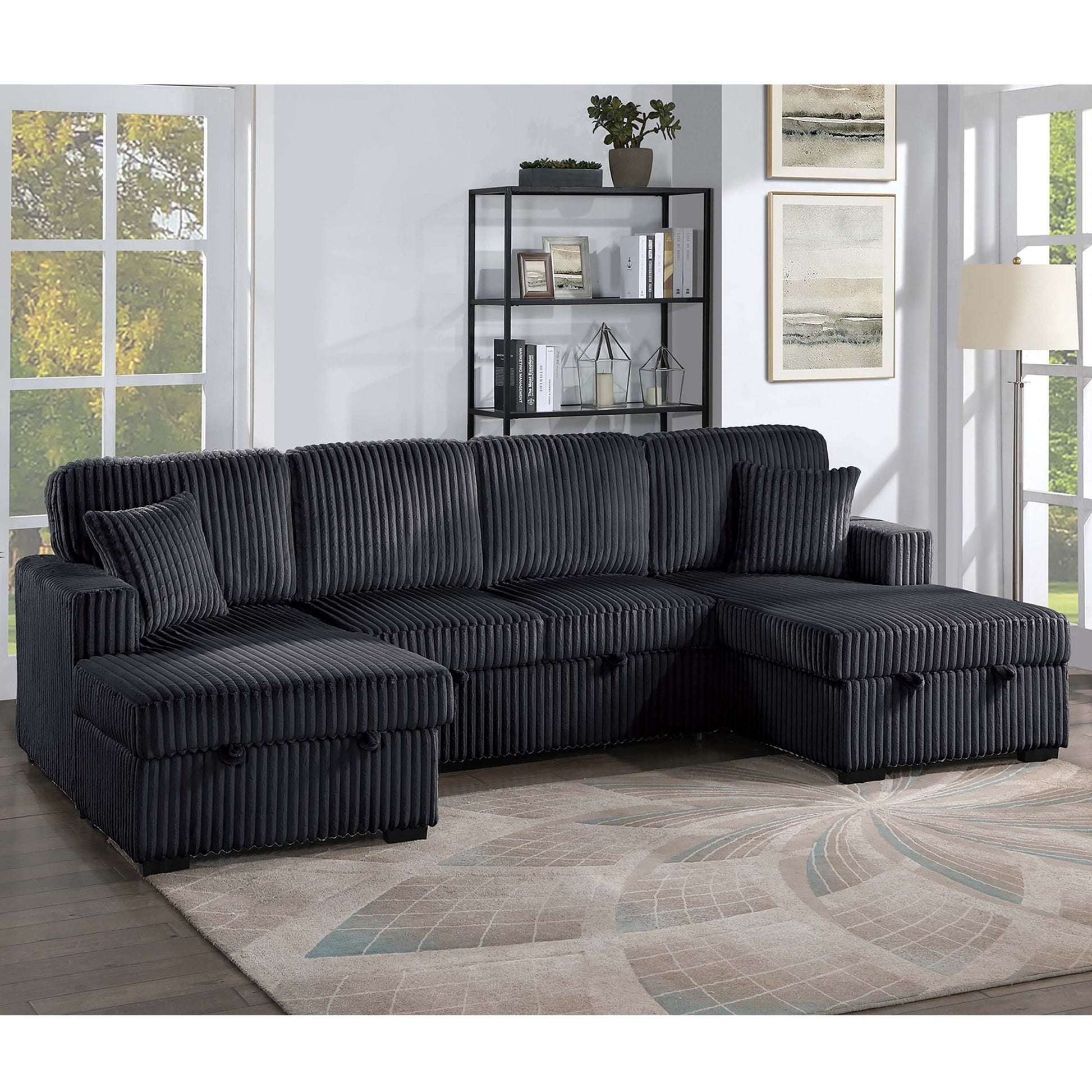 Convertible Sectional With Pull Out Bed Home Essentials