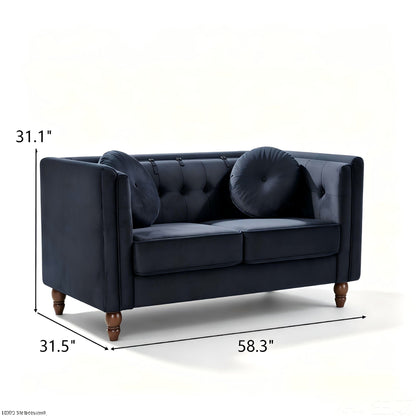 Chesterfield Loveseat 2 Seater Couch For Living Room US Pride
