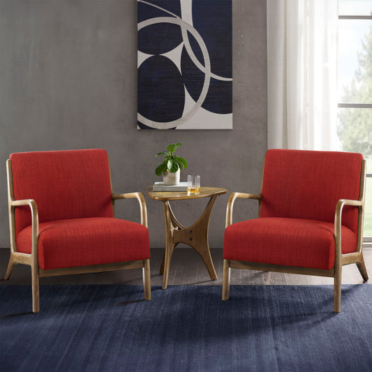 Novak - Mid-Century Modern Accent Armchair (Set of 2) - Spice INK+IVY
