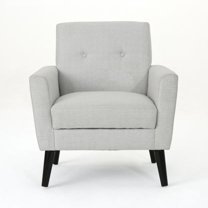 Radiantize - Upholstered Fabric Club Chair With Square-Off Back And Button Tufted Noble House