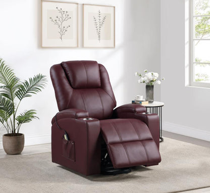 Armstrong - Upholstered Power Lift Massage Recliner Coaster Fine Furniture