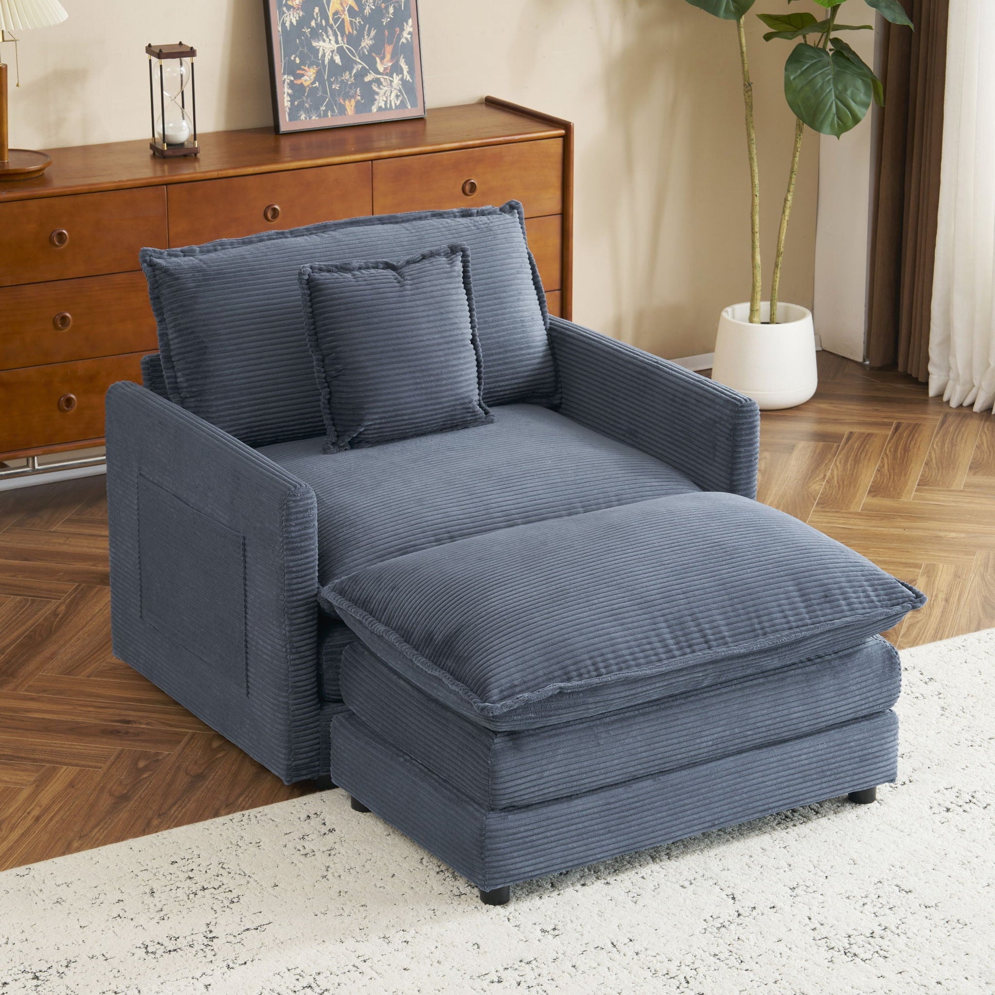 Modern Modular Sofa With Side Storage Pockets For Living Room Hearth and Haven