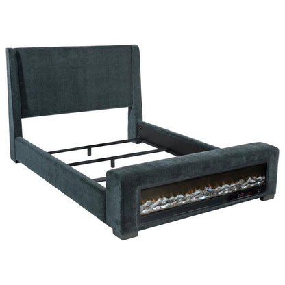 Preston - Upholstered Audio Flame Visualizer Bed Coaster Fine Furniture