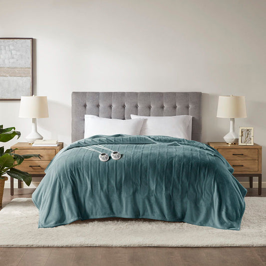King Heated Blanket - Teal Serta