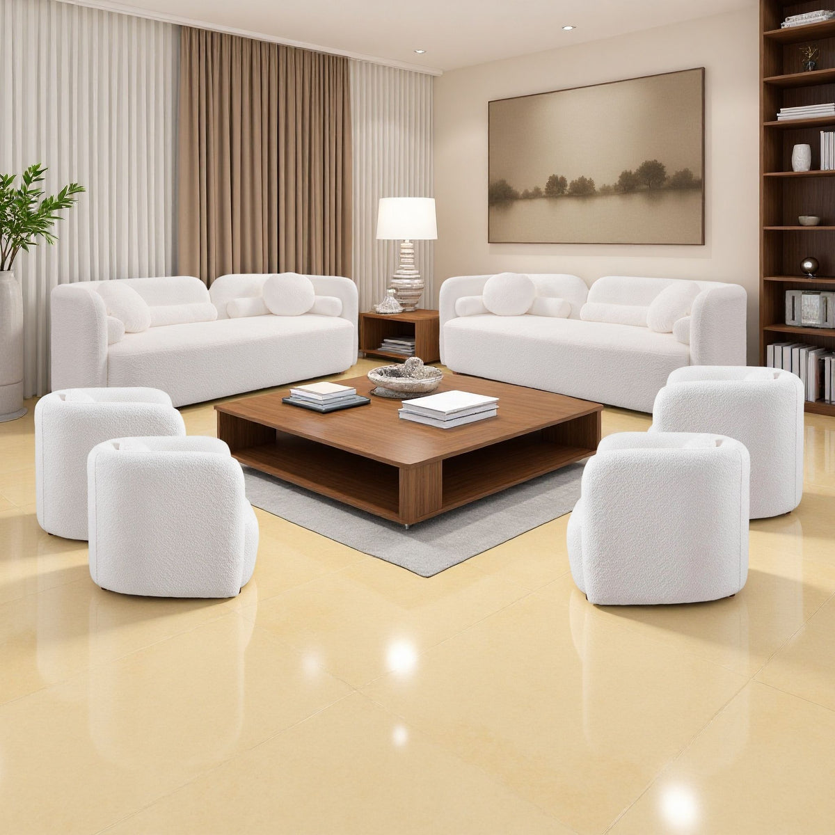 Japandi Living Room Set Home Essentials