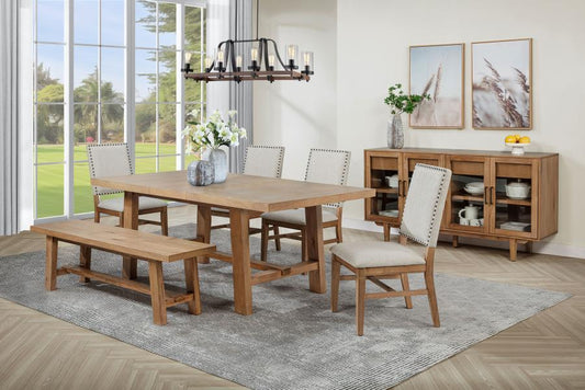 Middleton - Extension Leaf Dining Set With Upholstered Chairs Coaster Fine Furniture